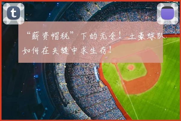 “薪资帽税”下的无奈！土豪球队如何在夹缝中求生存！